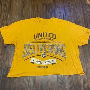 Cropped UPS Graphic Tee